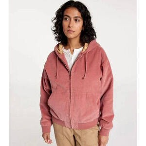 Alpine Design womens size XS pink- Sedona clay quilted Corduroy full Zip NWT